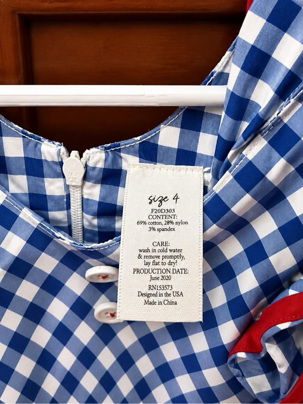 Back to School Girls Dress Size 4 Library Bookworm Apple Teacher - Picture 2 of 5
